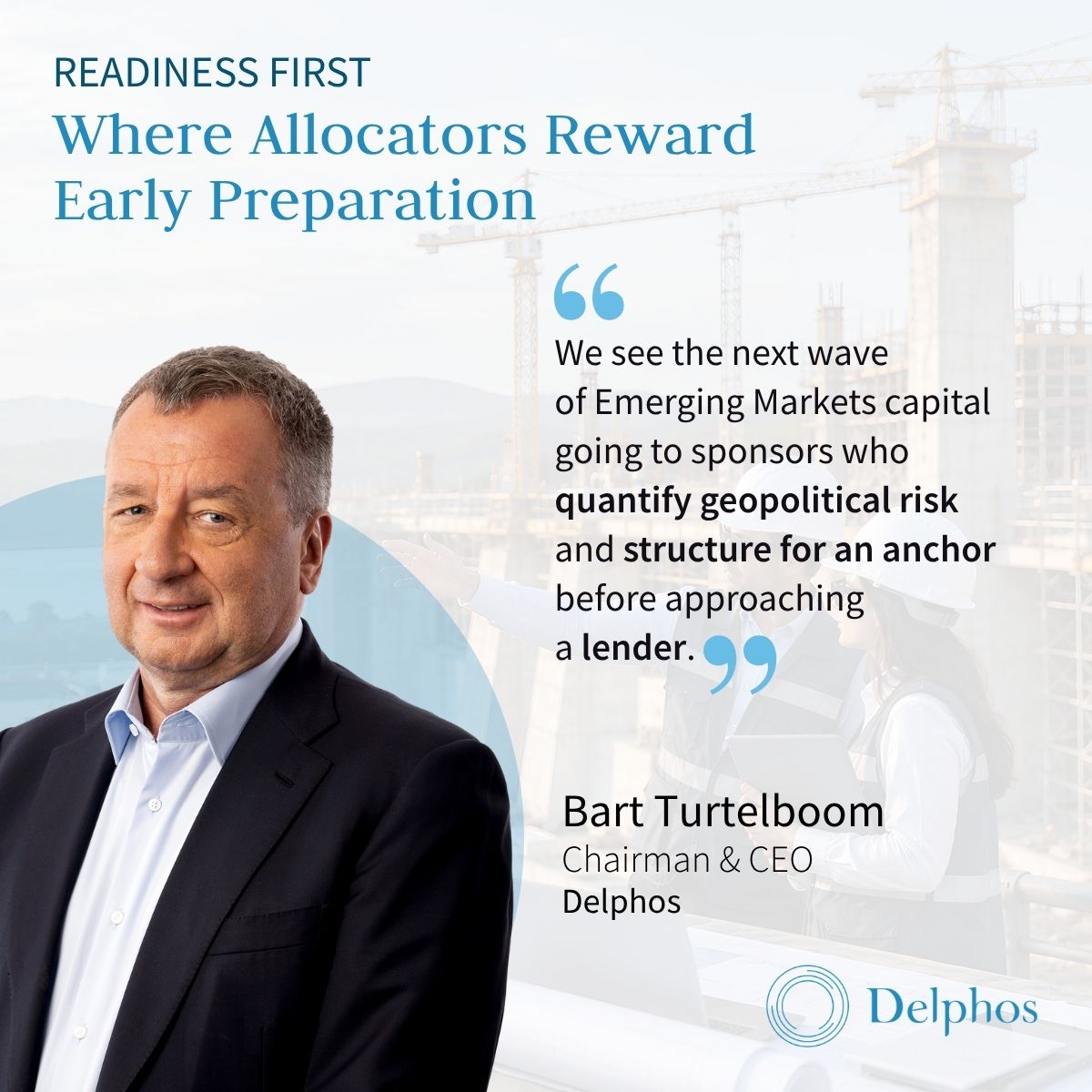 Bart Turtelboom on preparing Emerging Markets sponsors for DFI-anchored debt.